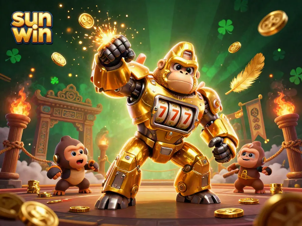 Experience exhilarating wins with the sun win mech as it bursts with coins and excitement!