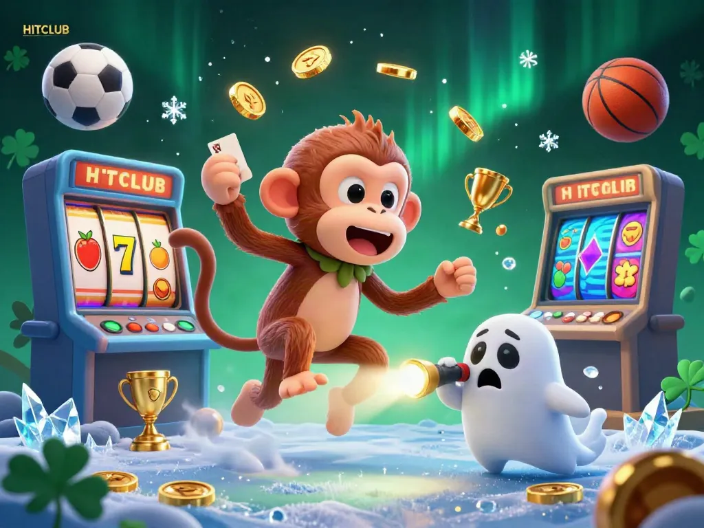 Spin the reels and uncover excitement at HITCLUB with a mystical casino illustration.