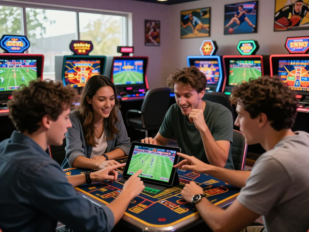 Exciting online betting experience with friends enjoying CV666's dynamic platform and colorful games.