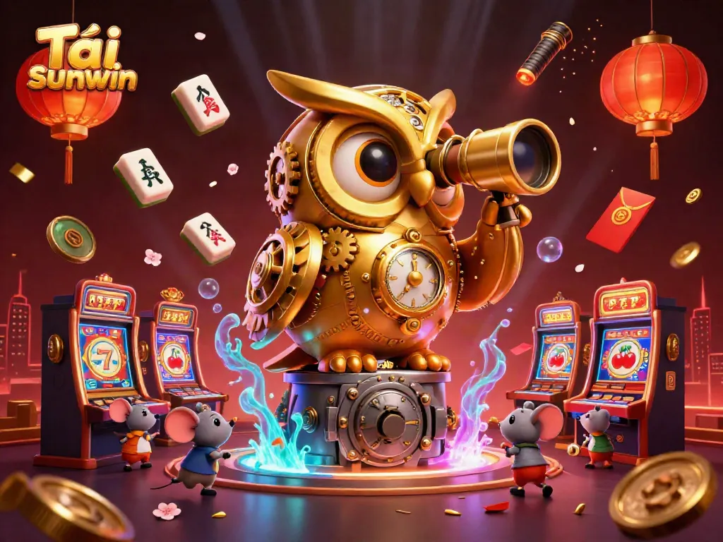 Experience thrilling gameplay while you tải sunwin with a vibrant casino 3D scene featuring engaging characters.