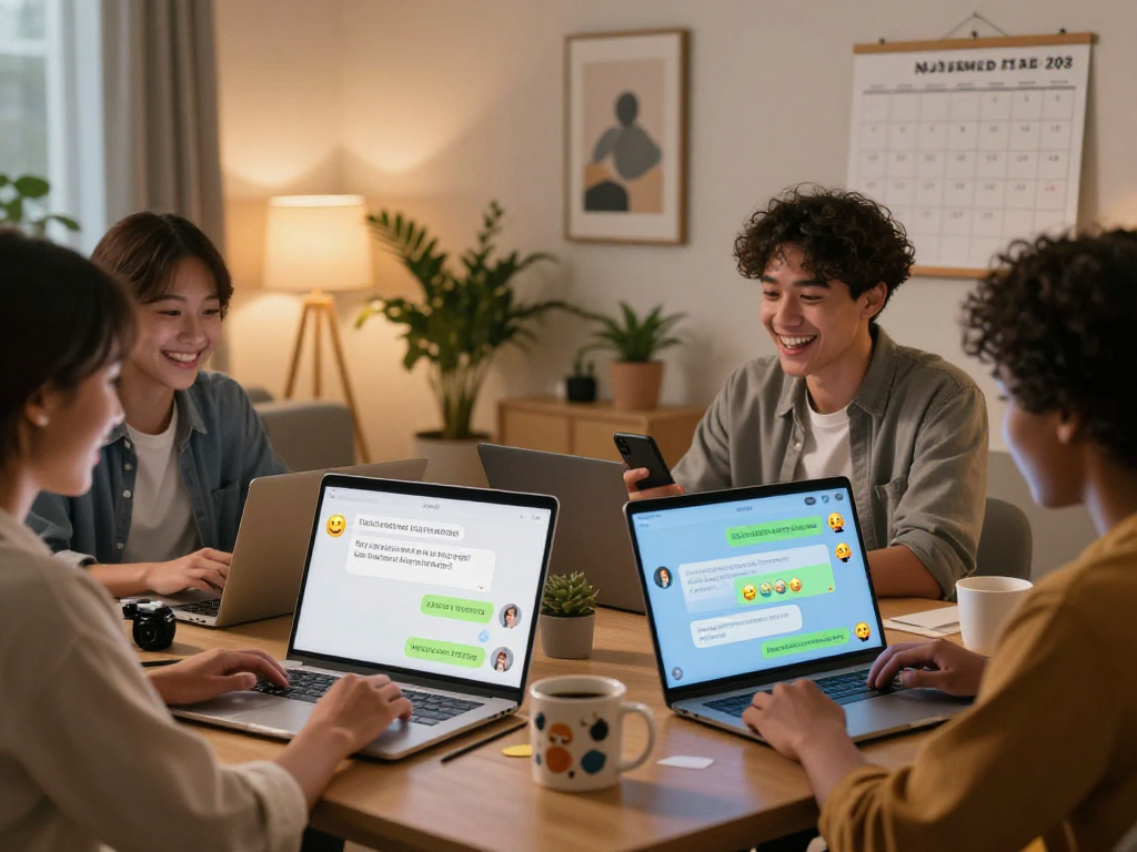 Engaging users in a lively NSFW AI chat within a cozy digital workspace.