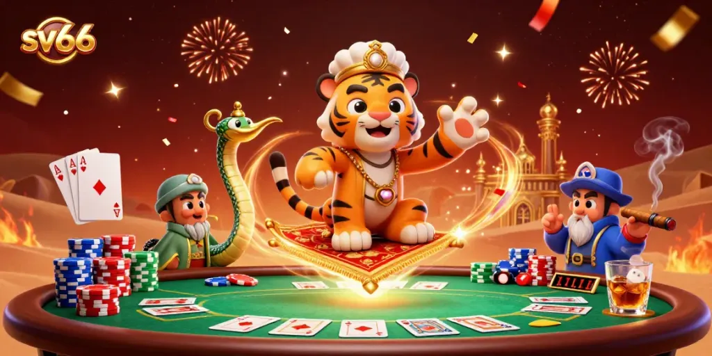 Experience thrilling gaming with sv66’s tiger sultan and magical casino elements.