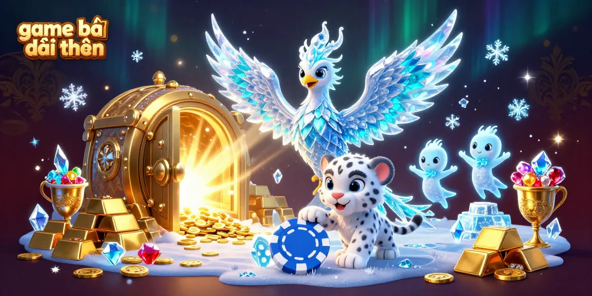 Experience game bài đổi thưởng through this vivid and enchanting 3D illustration representing casino excitement.