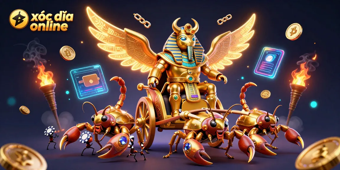 Experience thrilling xóc đĩa online gameplay with a vibrant, engaging visual scene.