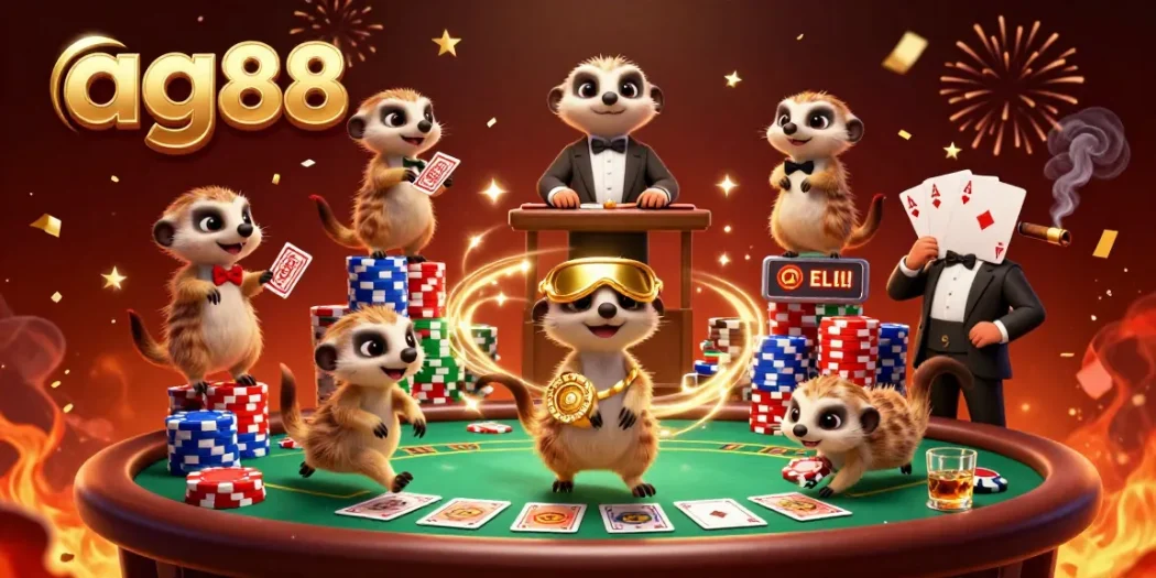 See how ag88's meerkat casino delights players with dramatic poker action and vibrant atmosphere.