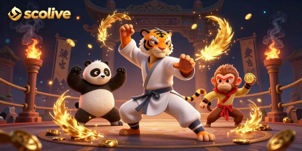 Socolive enhances your gaming experience with high-quality streaming and vibrant visuals, featuring cartoon characters and dynamic elements.