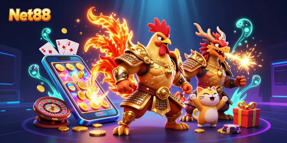 Engage with Net88 by enjoying thrilling slot games featuring vibrant characters and action-packed gameplay.