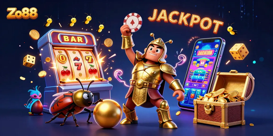 Experience the thrill of winning with Zo88's engaging gameplay, featuring vibrant characters and a jackpot explosion.