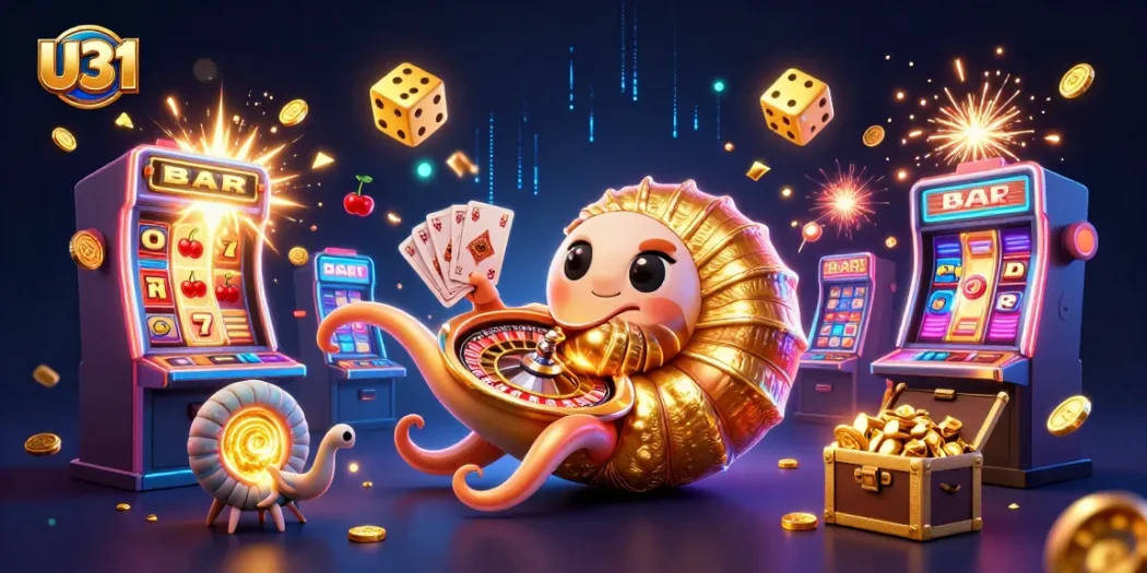 Experience U31's thrilling casino games with vibrant visuals and engaging elements.