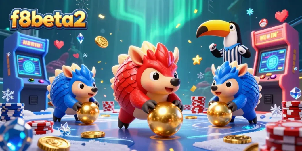 Join f8beta2's competitive pangolin showdown in an exciting casino-inspired digital illustration.