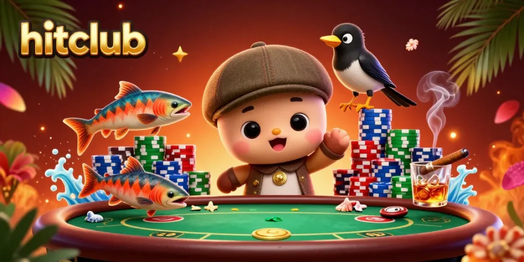 Hitclub showcases a lively casino scene with Nessie and entertaining elements for gamblers.